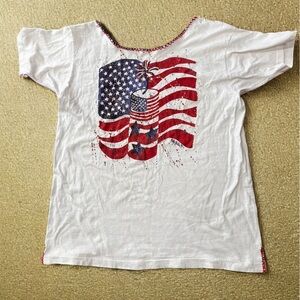 Patriotic VTG Kitty Keller reworked t shirt